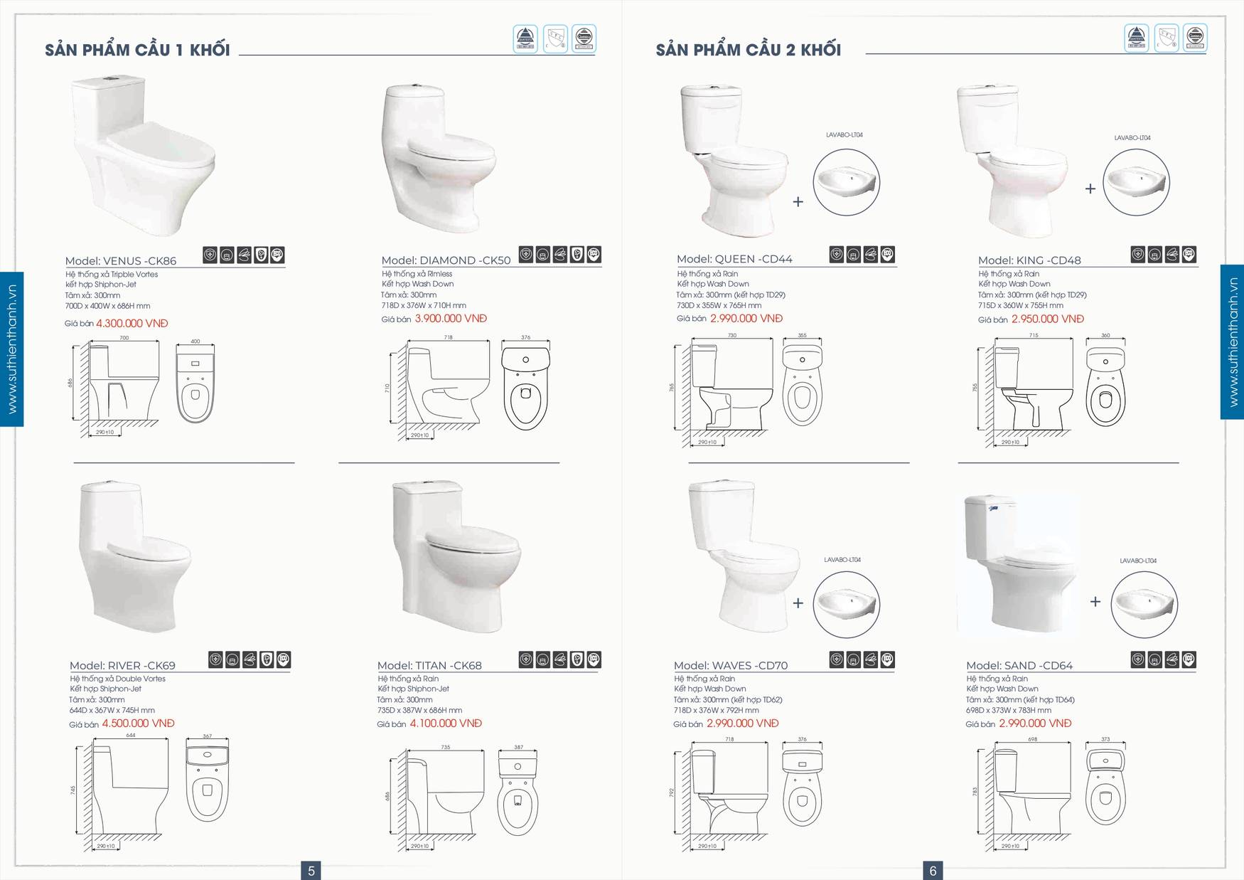 Bảng giá và Catalogue Sứ Thiên Thanh mới nhất 2025 /Page 4